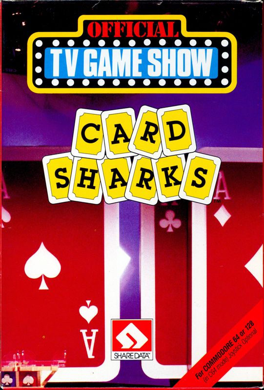 Card Sharks box art for Commodore 64